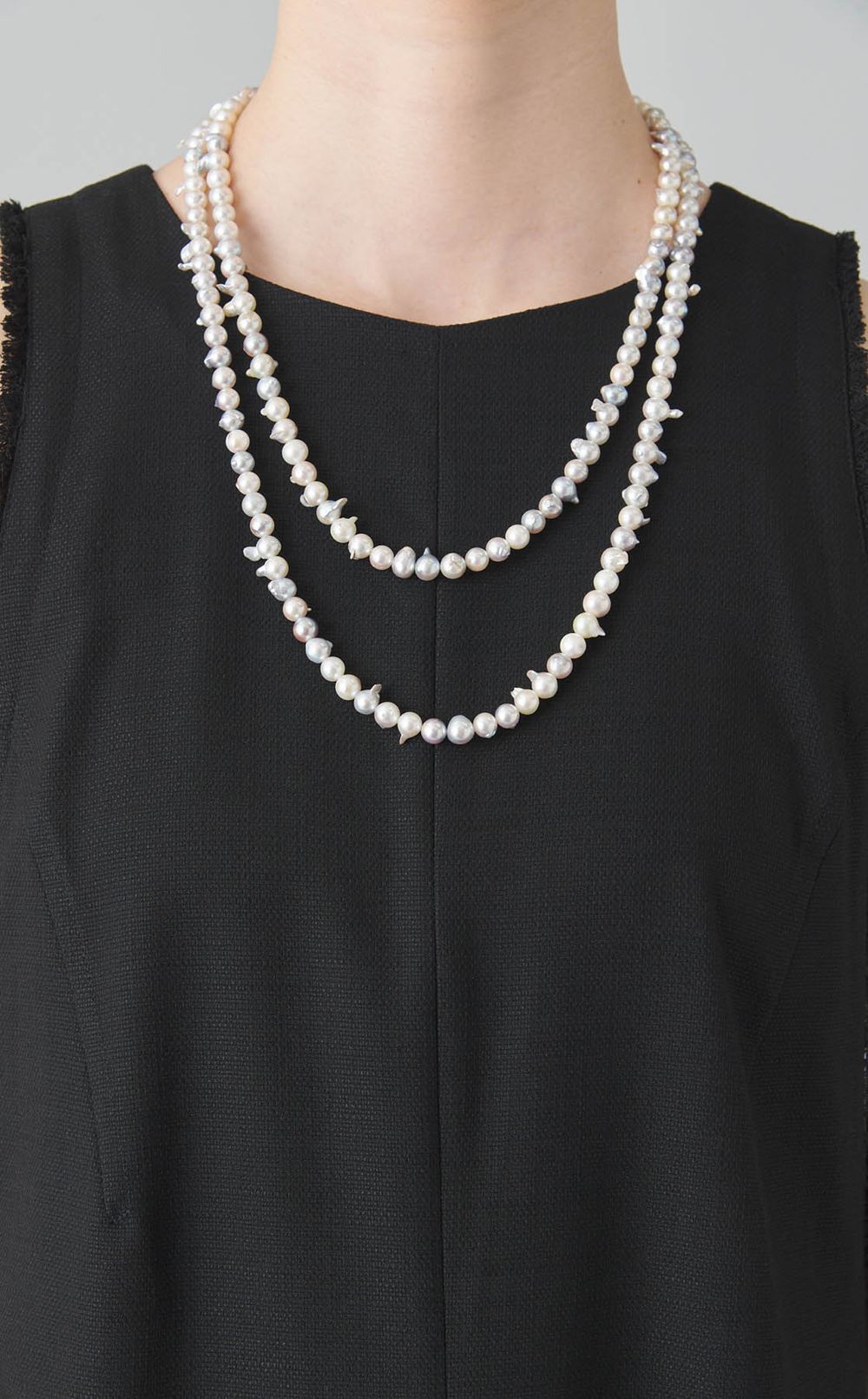 アコヤバロックパールロングネックレス