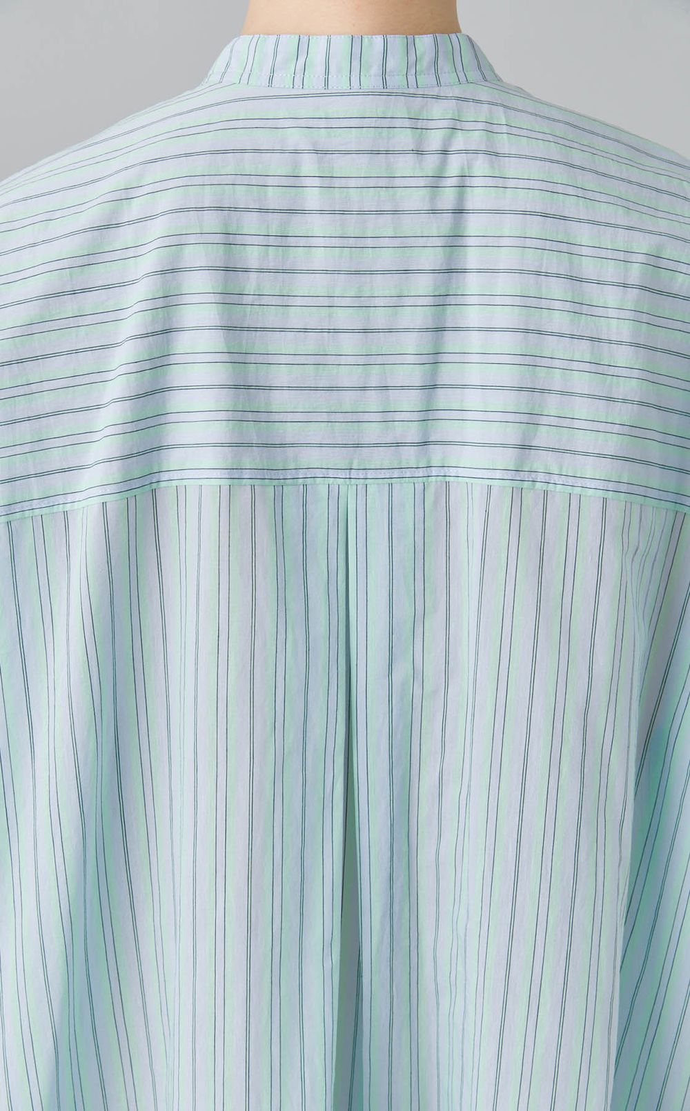 フリルロングシャツワンピース