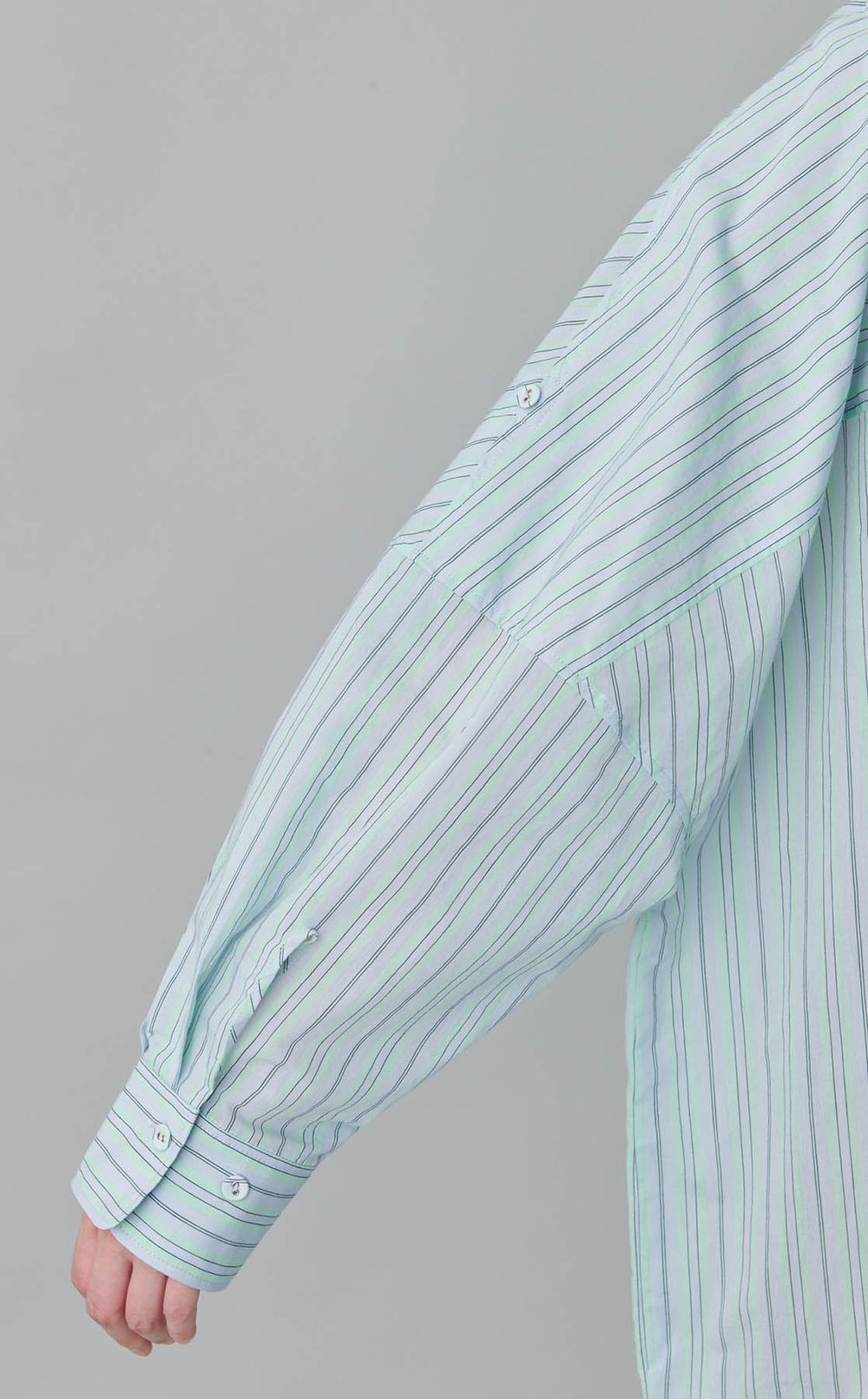 フリルロングシャツワンピース