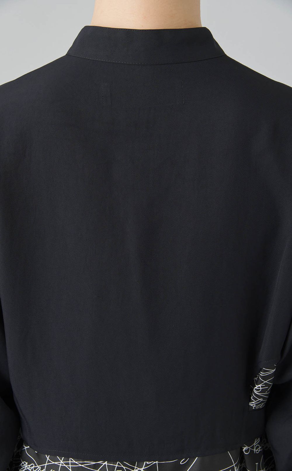 レタープリントシャツワンピース