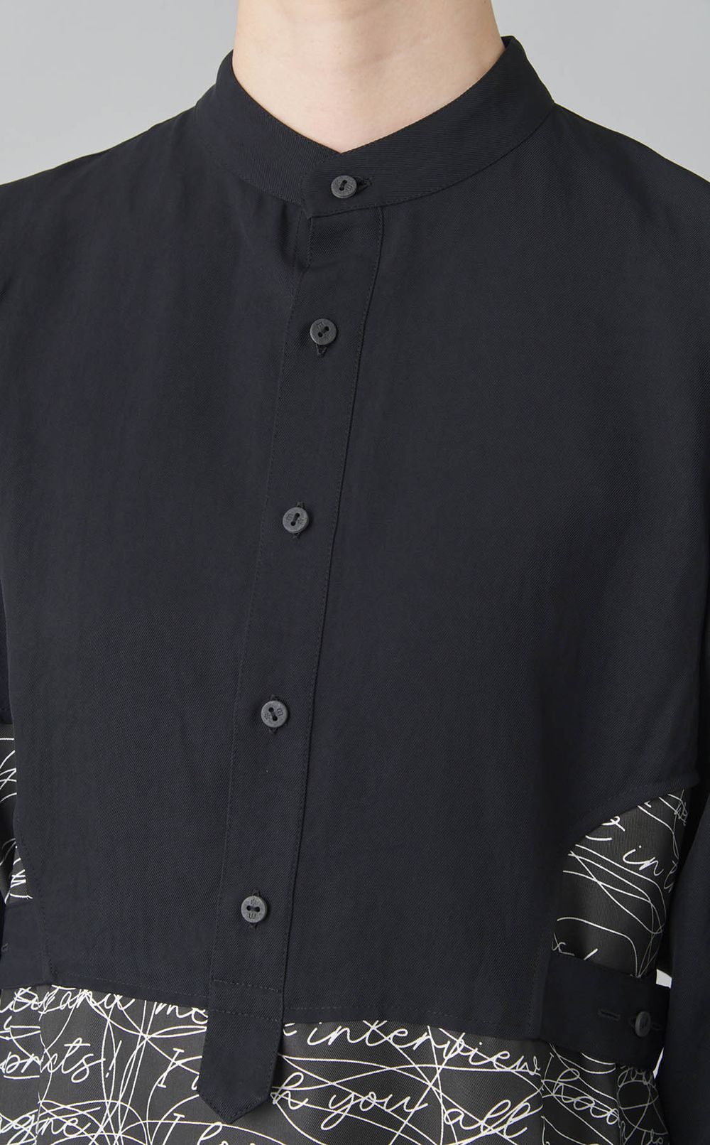 レタープリントシャツワンピース