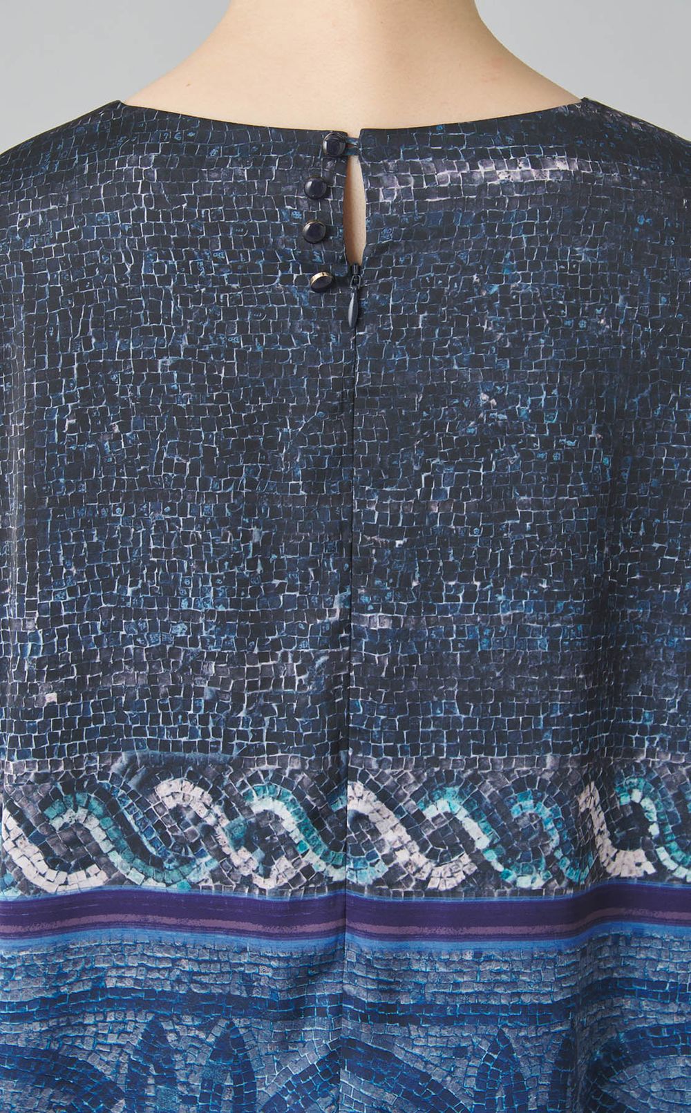 モザイクプリントワンピース