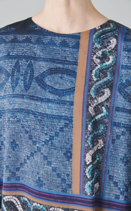 モザイクプリントワンピース