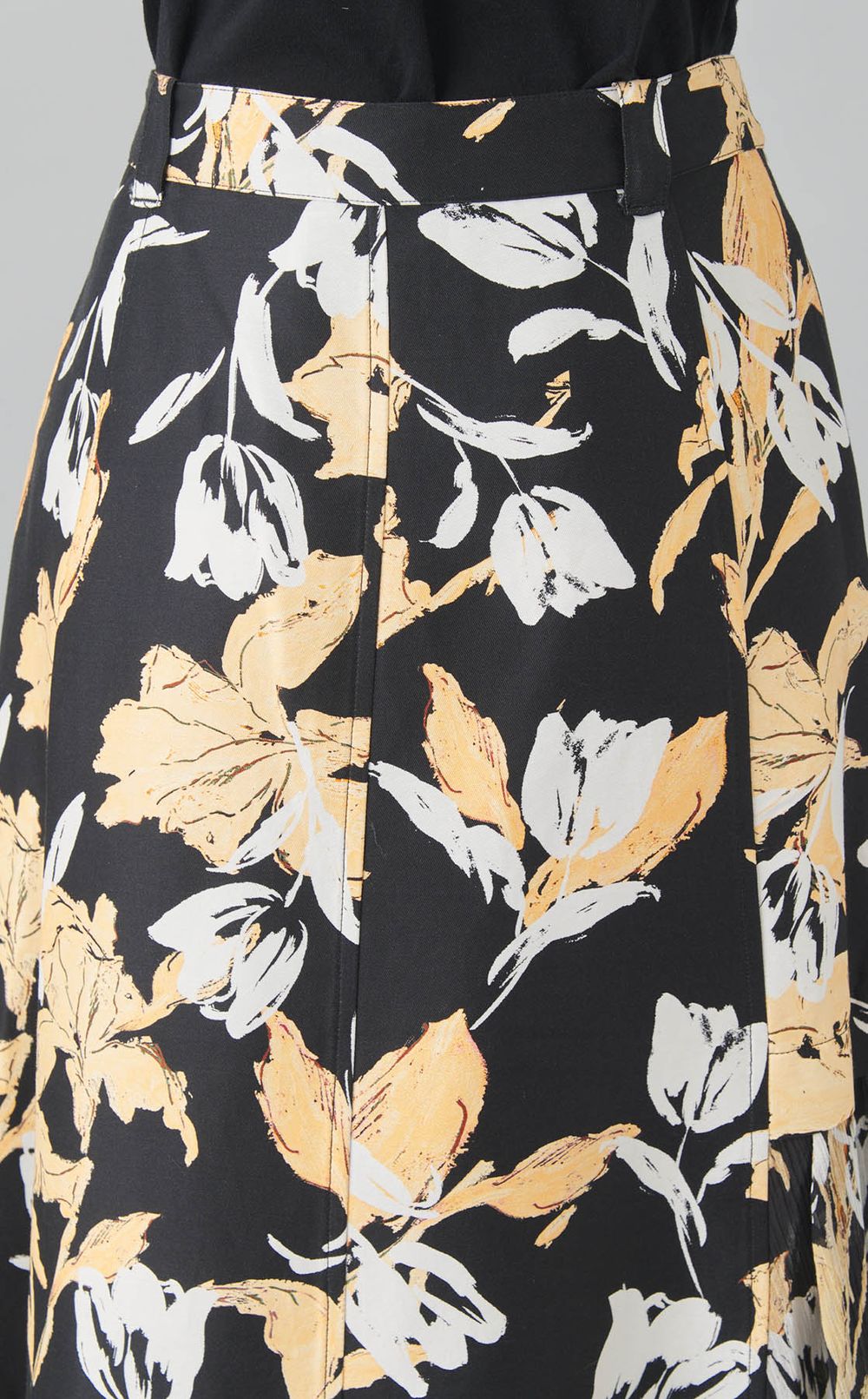 フラワープリントレイヤードスカート