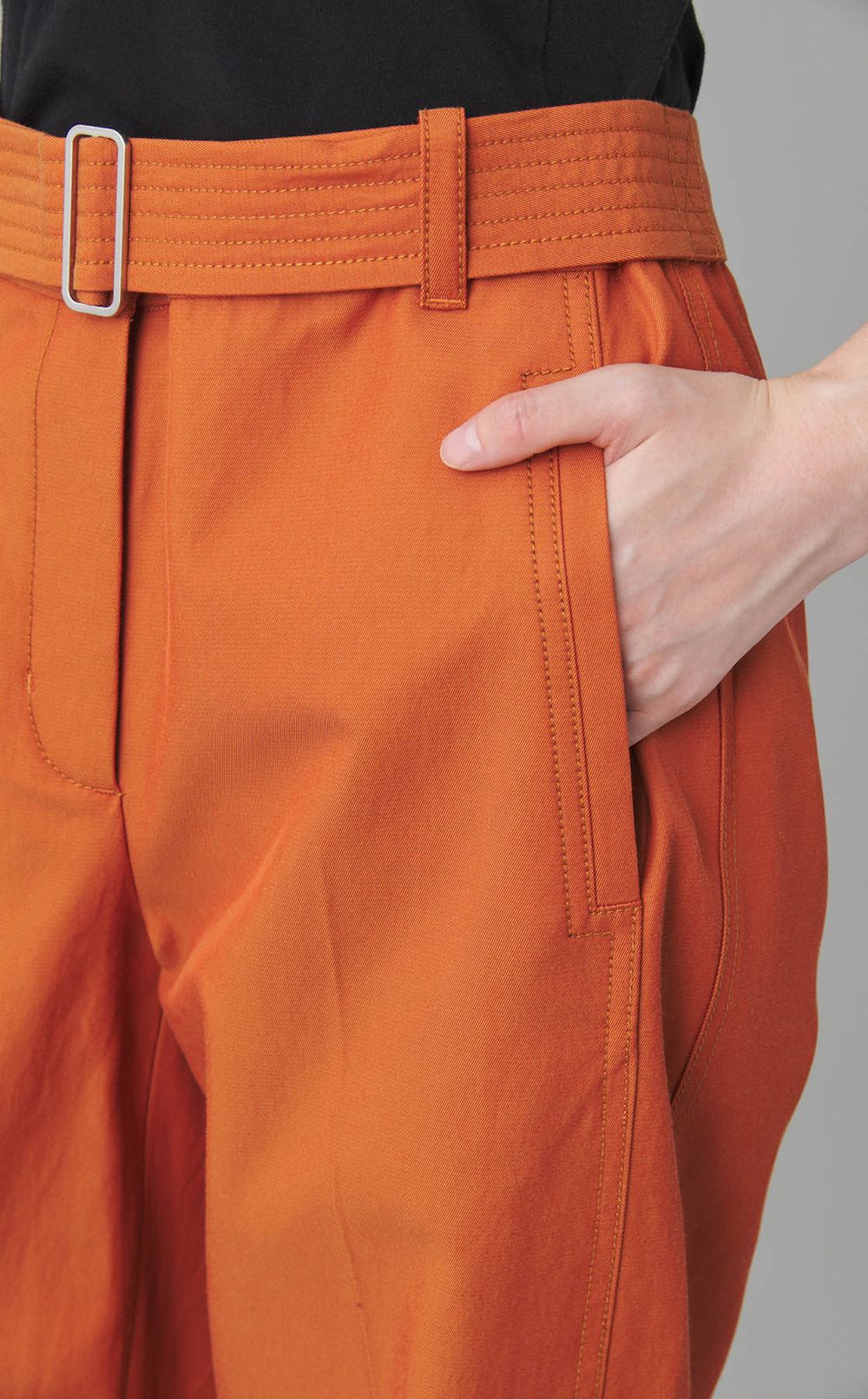 ベルト付コクーンパンツ