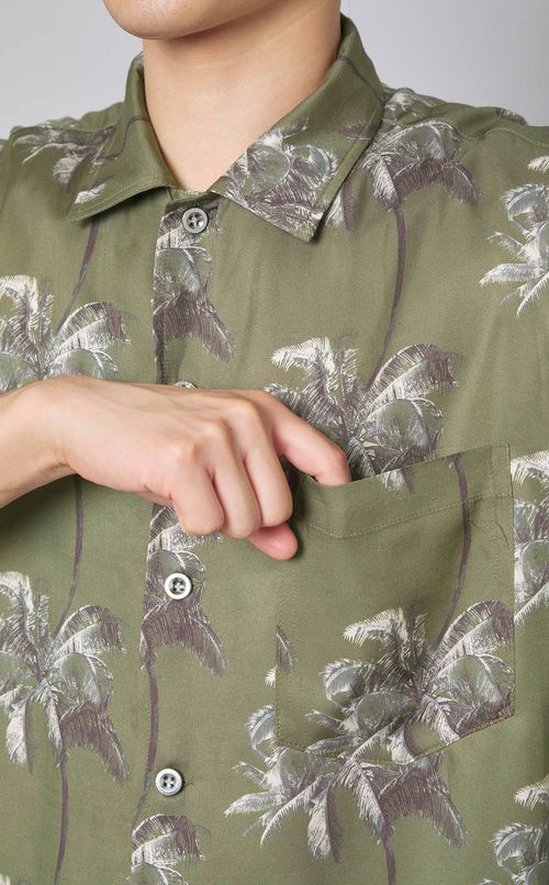 プリントビーチシャツ