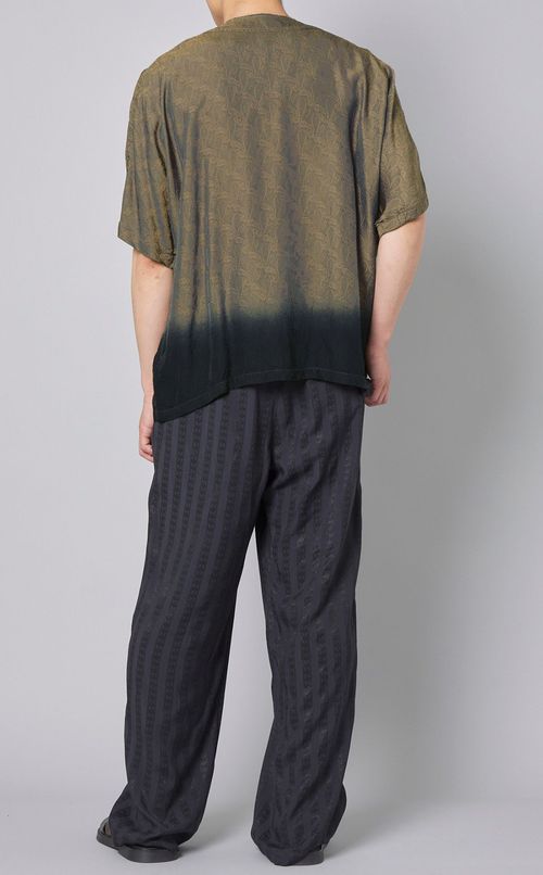 グラデーション染キュプラシャツ