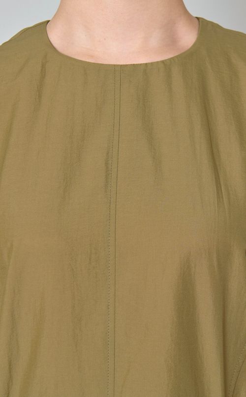 タフタフレンチスリーブワンピース