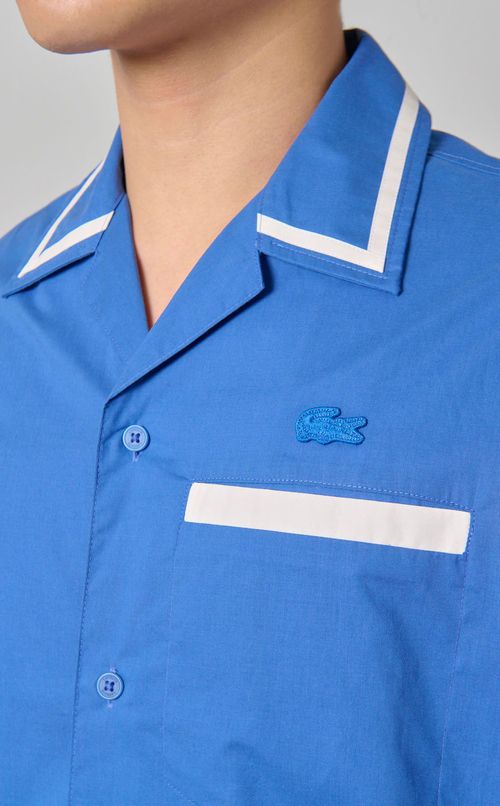 バックロゴオープンシャツ