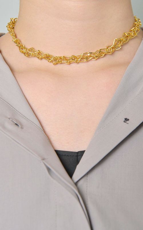 ブレイドチェーンネックレス