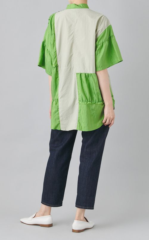 【reADdress】リメイクスタンドカラーシャツ