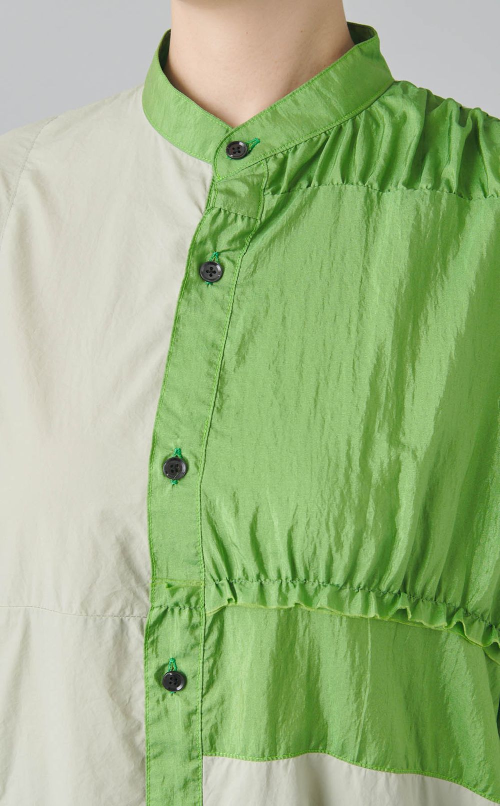 【reADdress】リメイクスタンドカラーシャツ