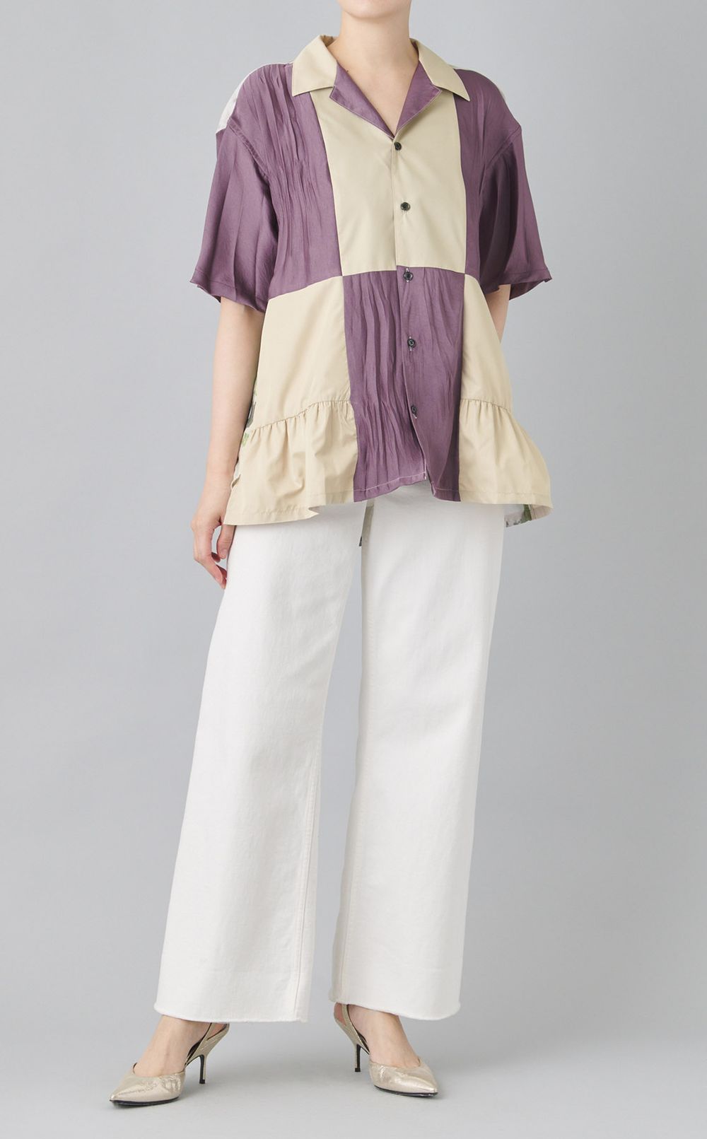 【reADdress】オープンカラーシャツ