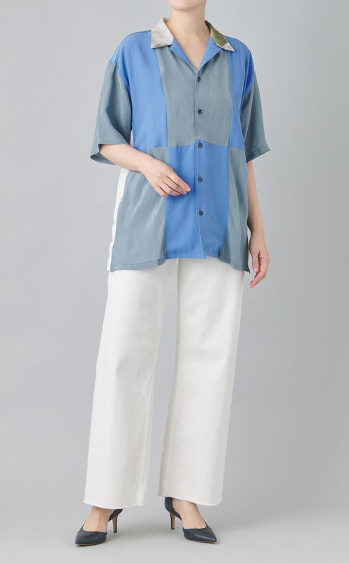 【reADdress】オープンカラーシャツ