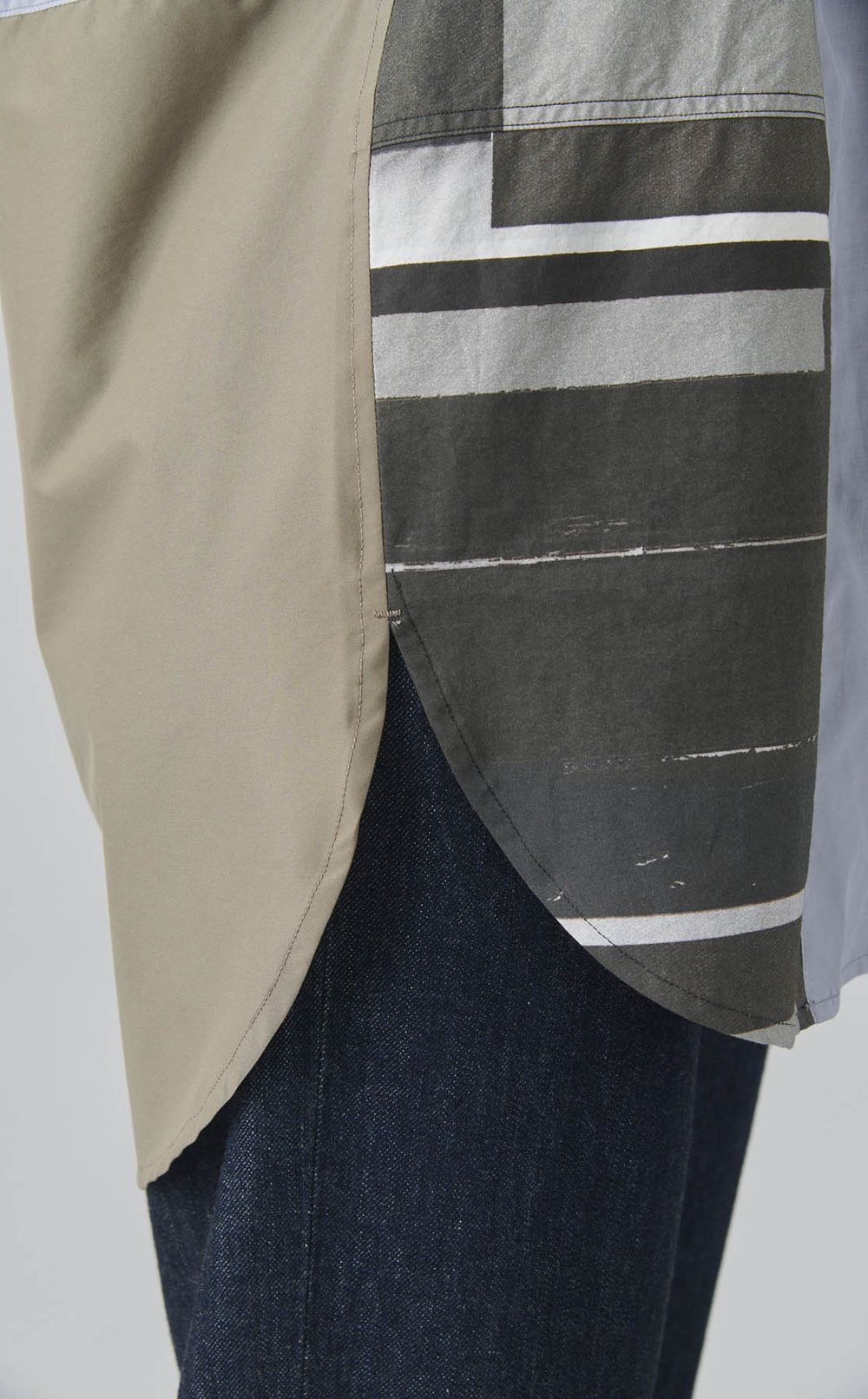 【reADdress】リメイクスタンドカラーシャツ