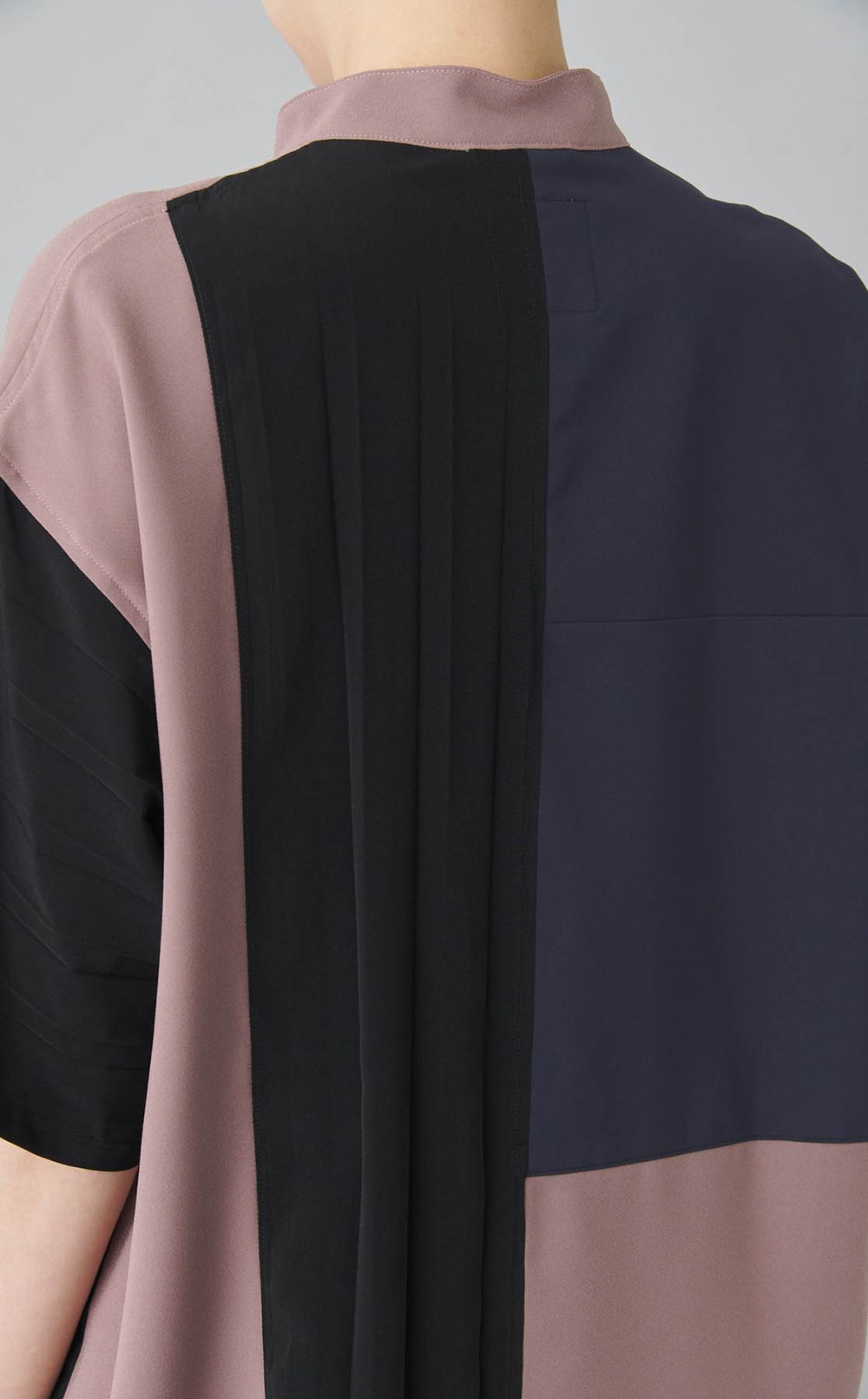 【reADdress】リメイクスタンドカラーシャツ