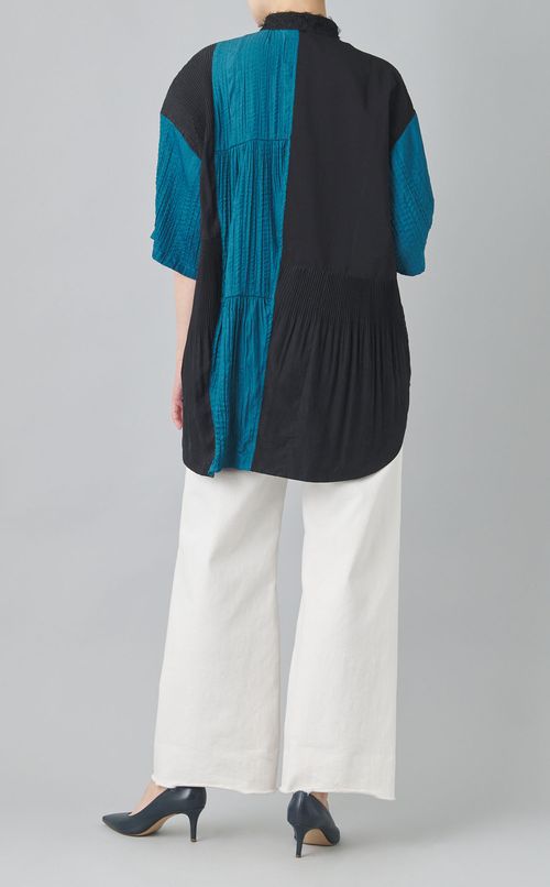 【reADdress】リメイクスタンドカラーシャツ