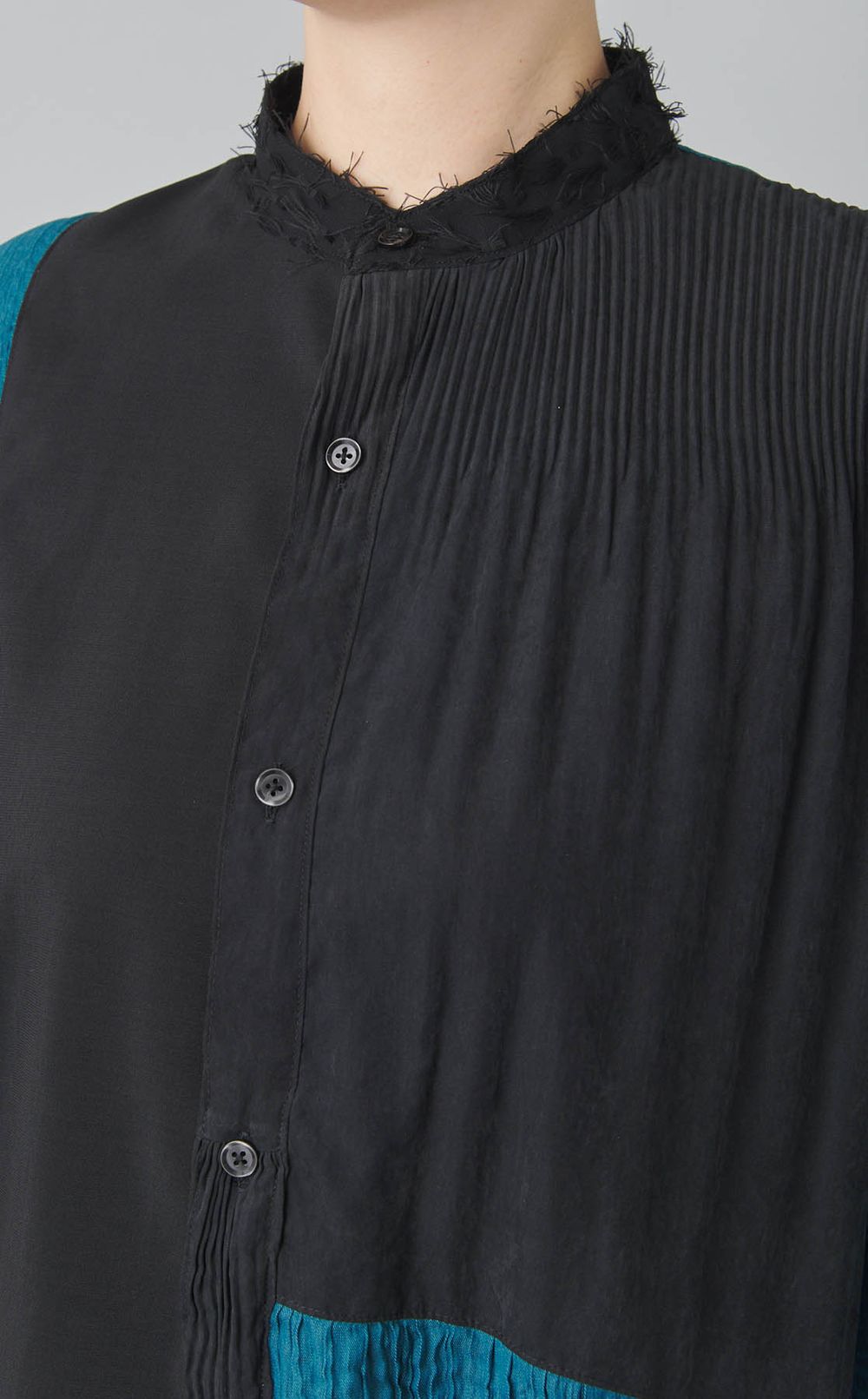 【reADdress】リメイクスタンドカラーシャツ