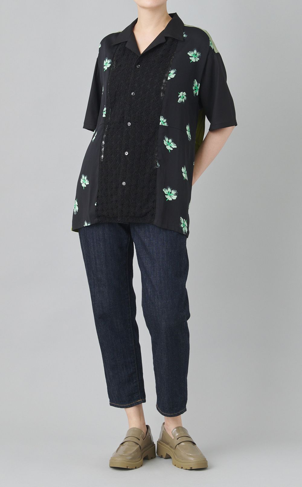 【reADdress】オープンカラーシャツ