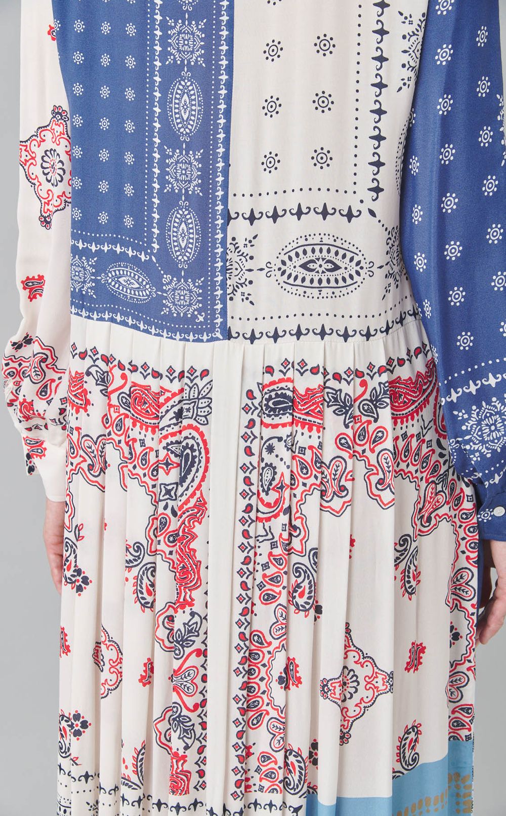 バンダナプリン卜シャツワンピース