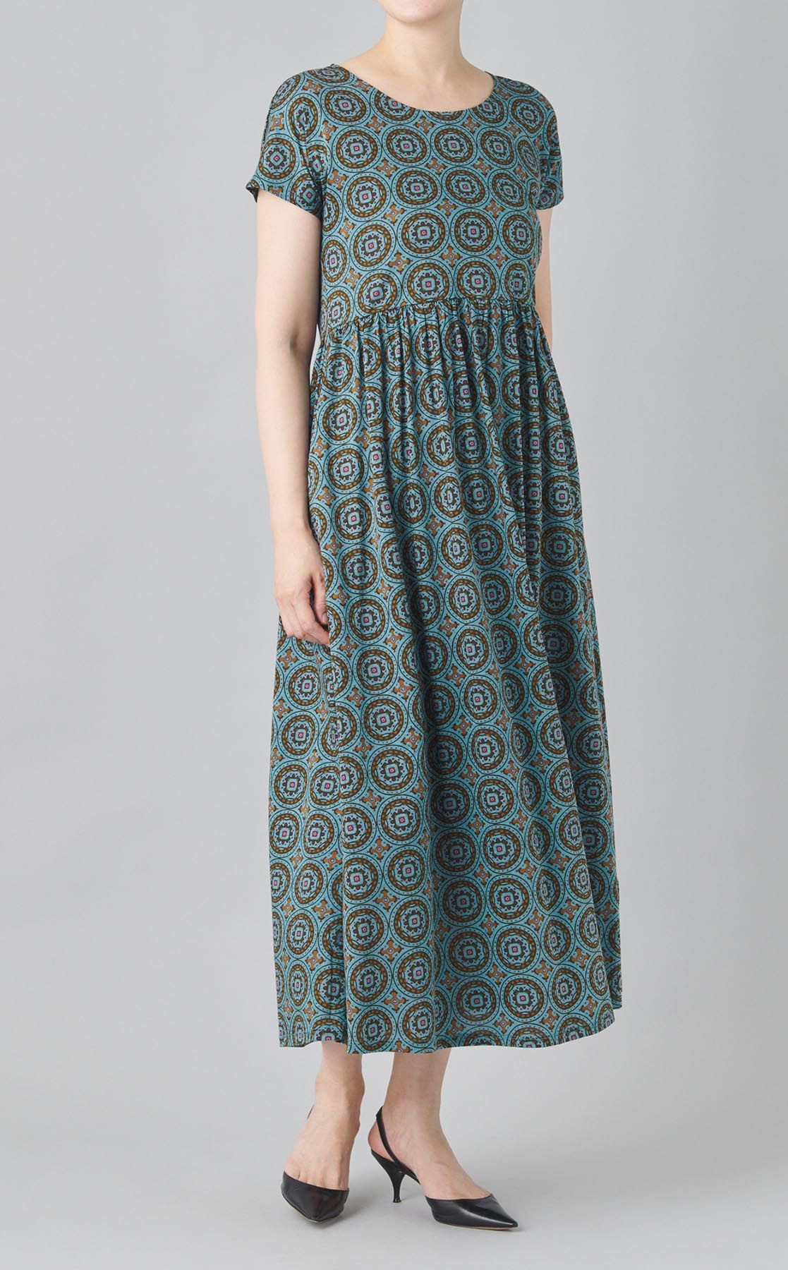 Weekend Max Mara｜プリントギャザージャージワンピース