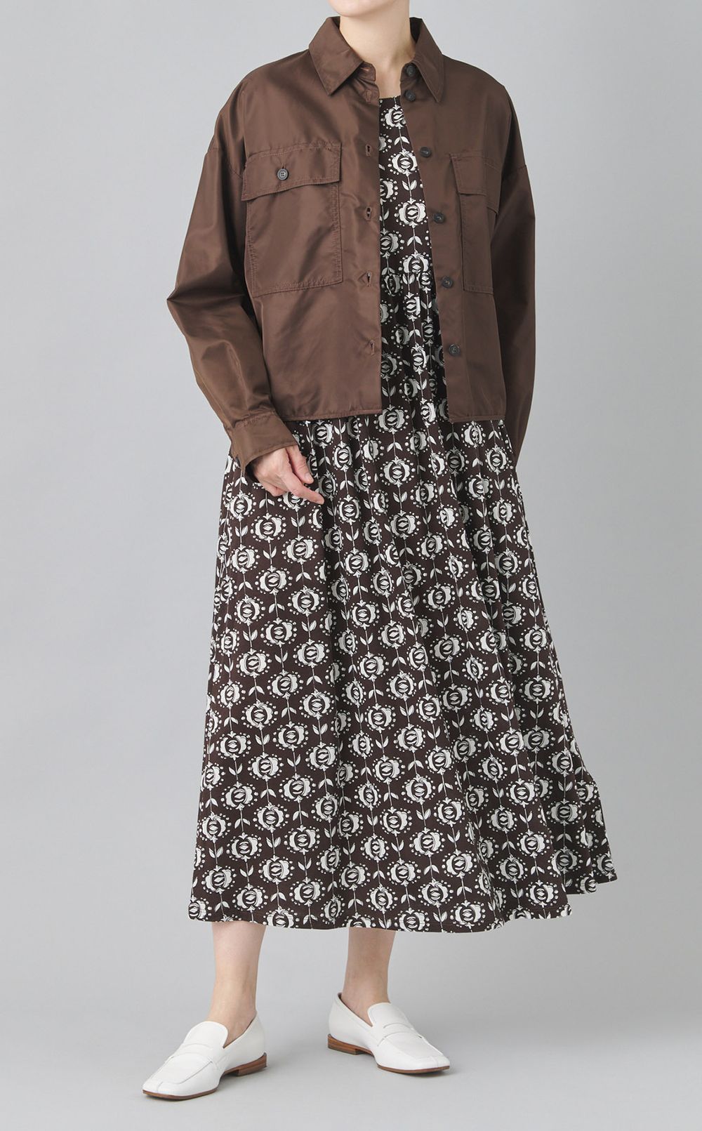 ナイロンツイルシャツブルゾン