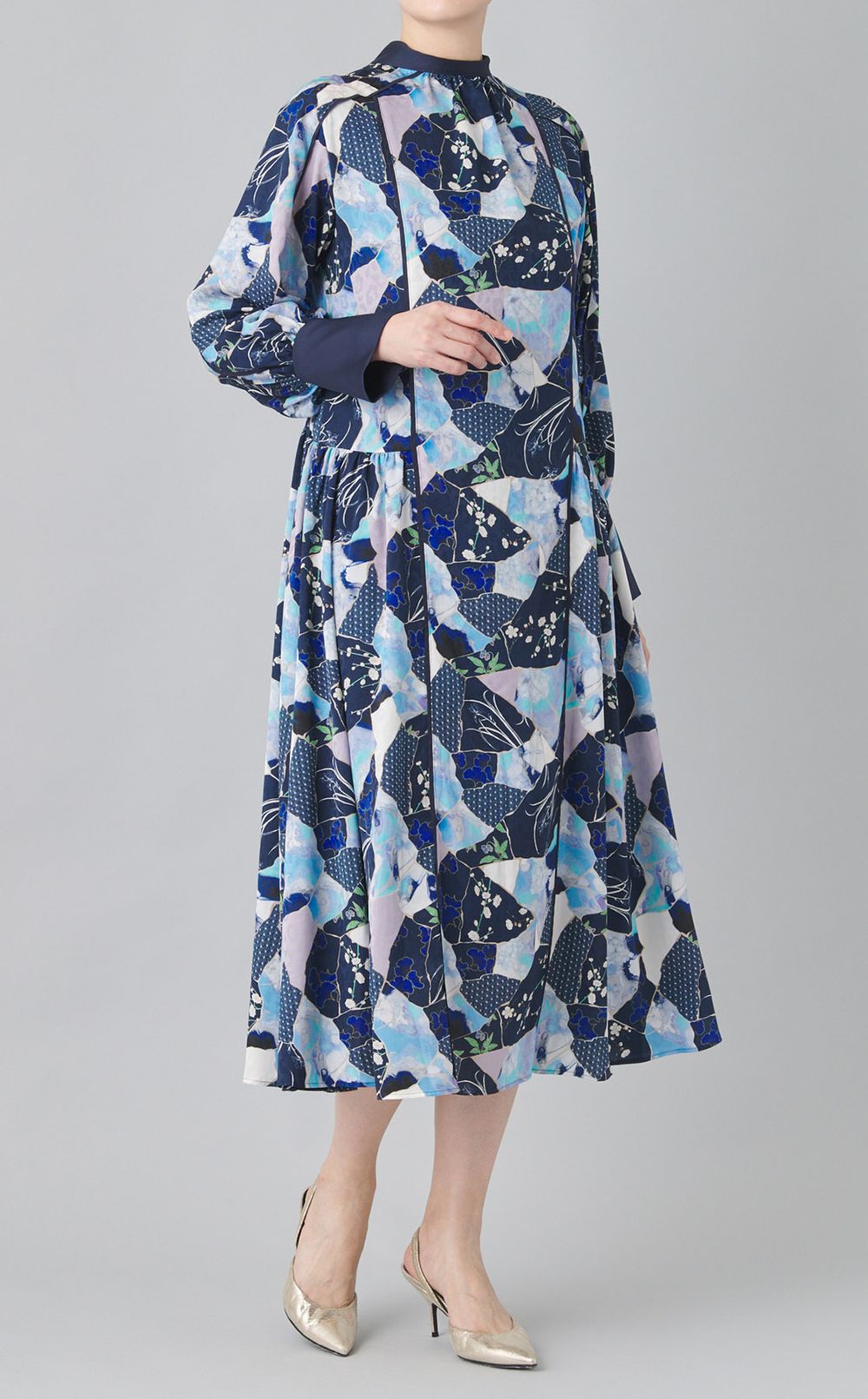 金継ぎプリント2wayドレス