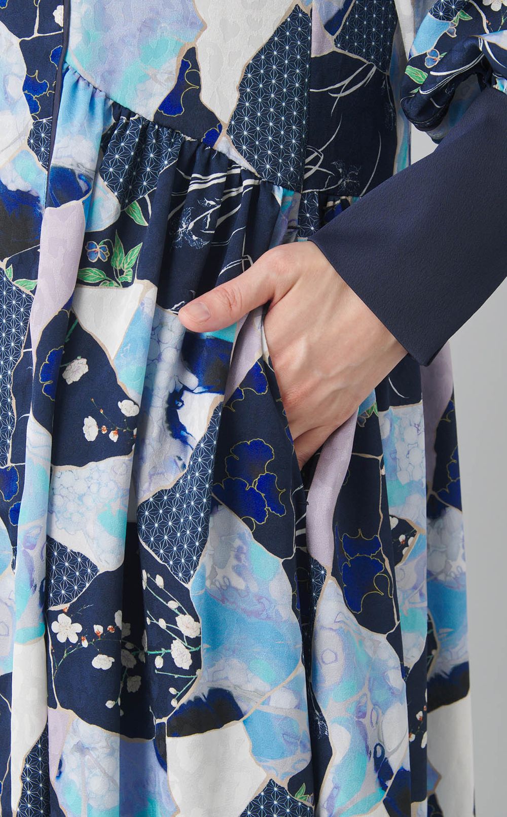 金継ぎプリント2wayドレス