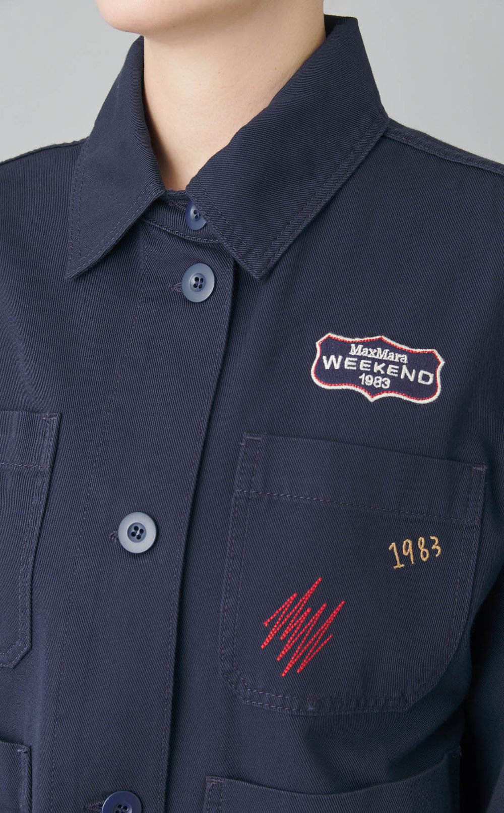 エンブロイダリーコットンワークブルゾン