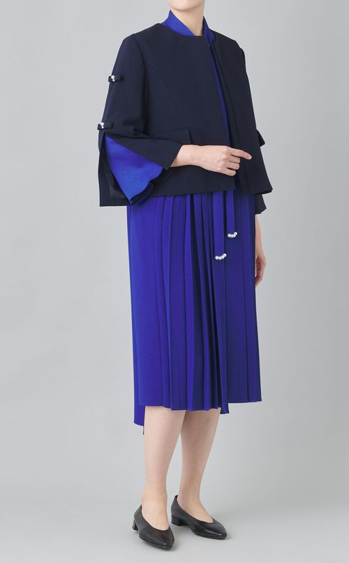 パールリボンノーカラージャケット