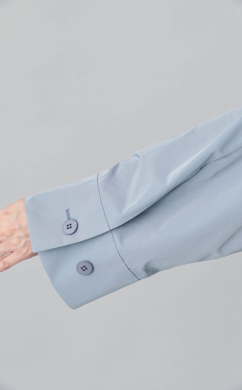 タフタスタンドカラー ワンピース