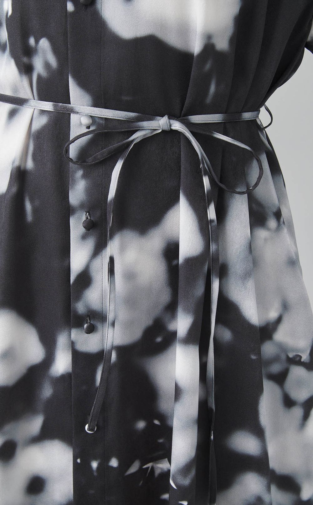 ボカシプリントシャツワンピース