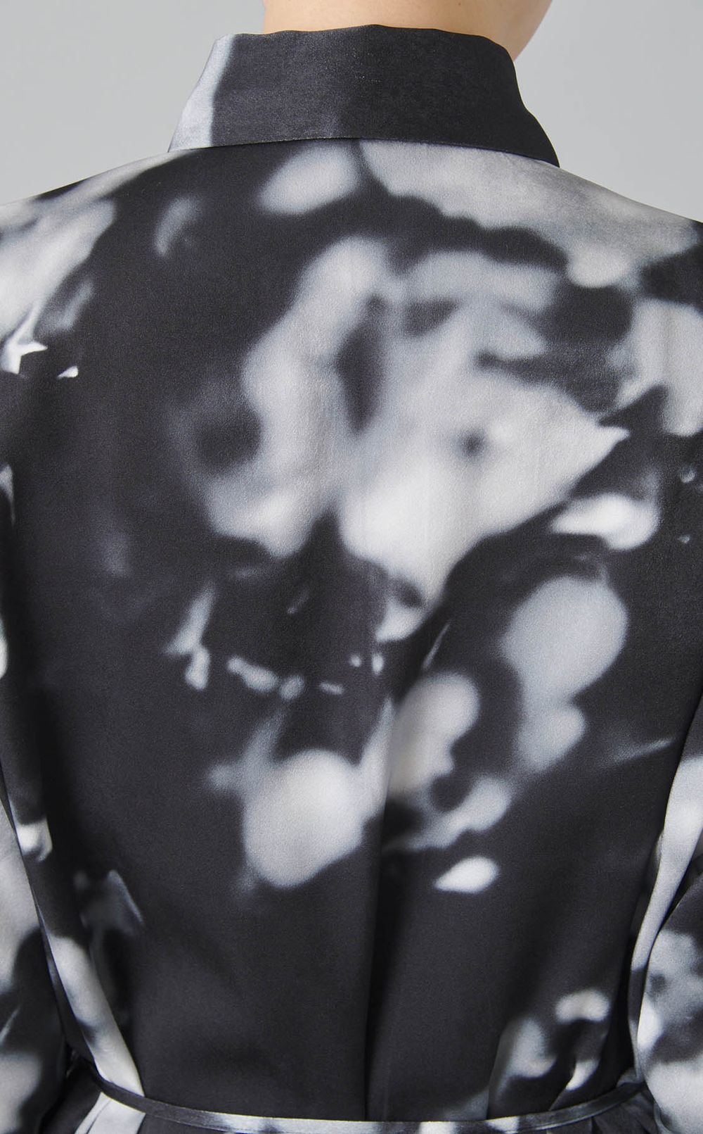 ボカシプリントシャツワンピース