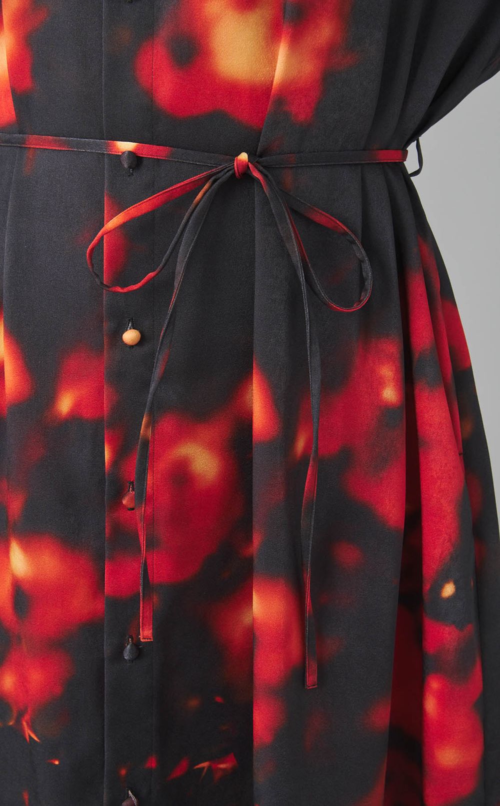 ボカシプリントシャツワンピース