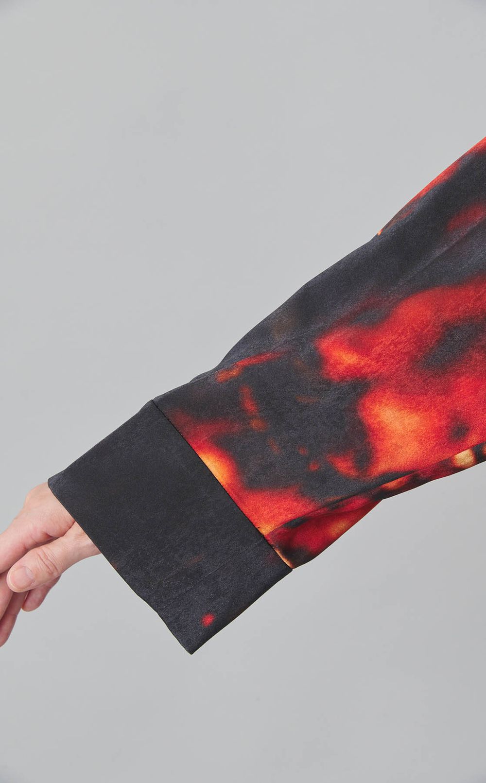 ボカシプリントシャツワンピース