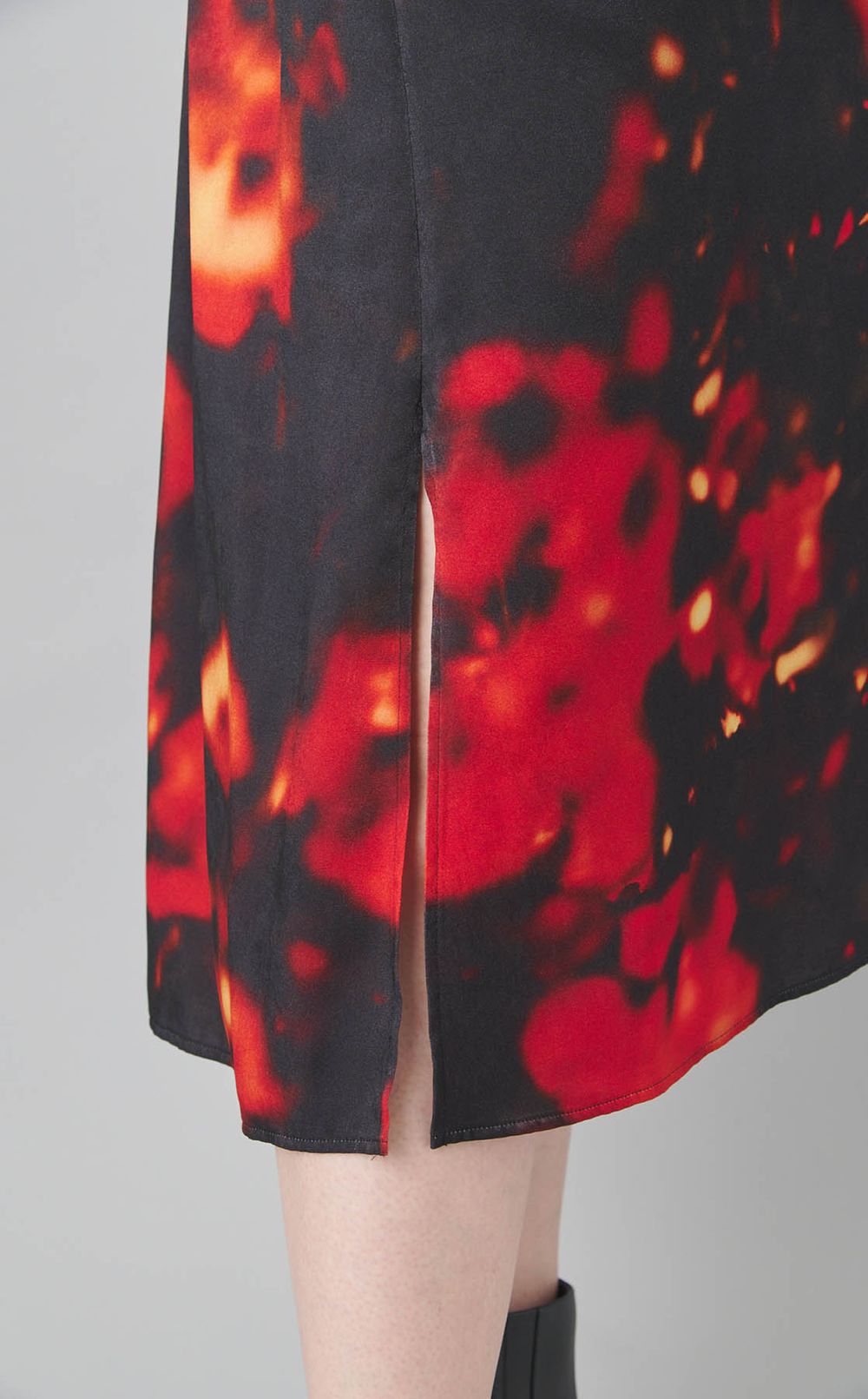 ボカシプリントシャツワンピース