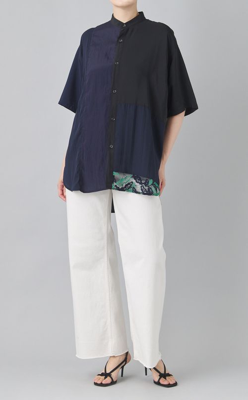 【reADdress】リメイクスタンドカラーシャツ