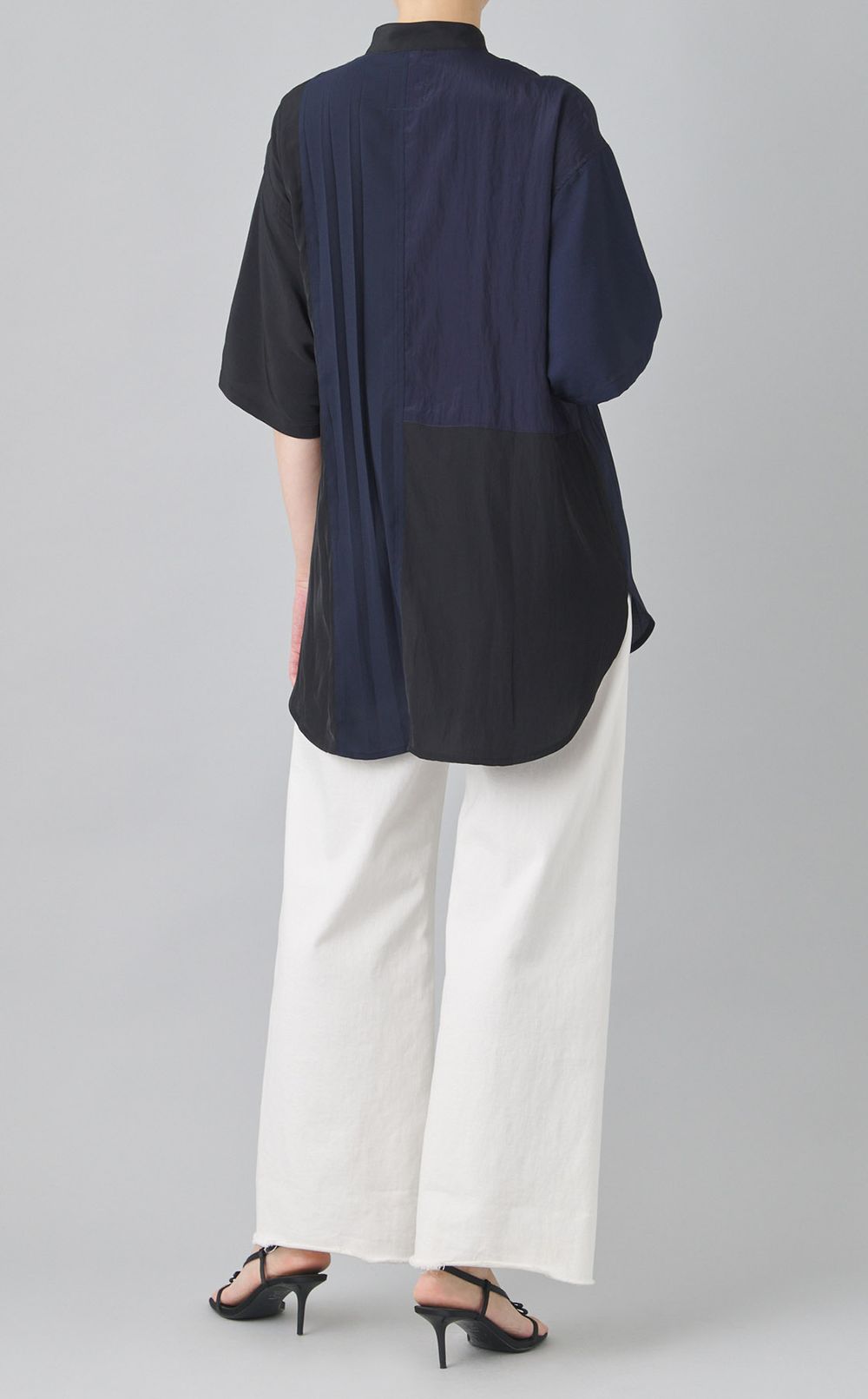 【reADdress】リメイクスタンドカラーシャツ