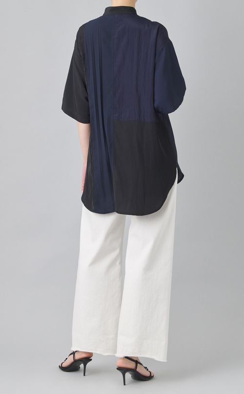 【reADdress】リメイクスタンドカラーシャツ