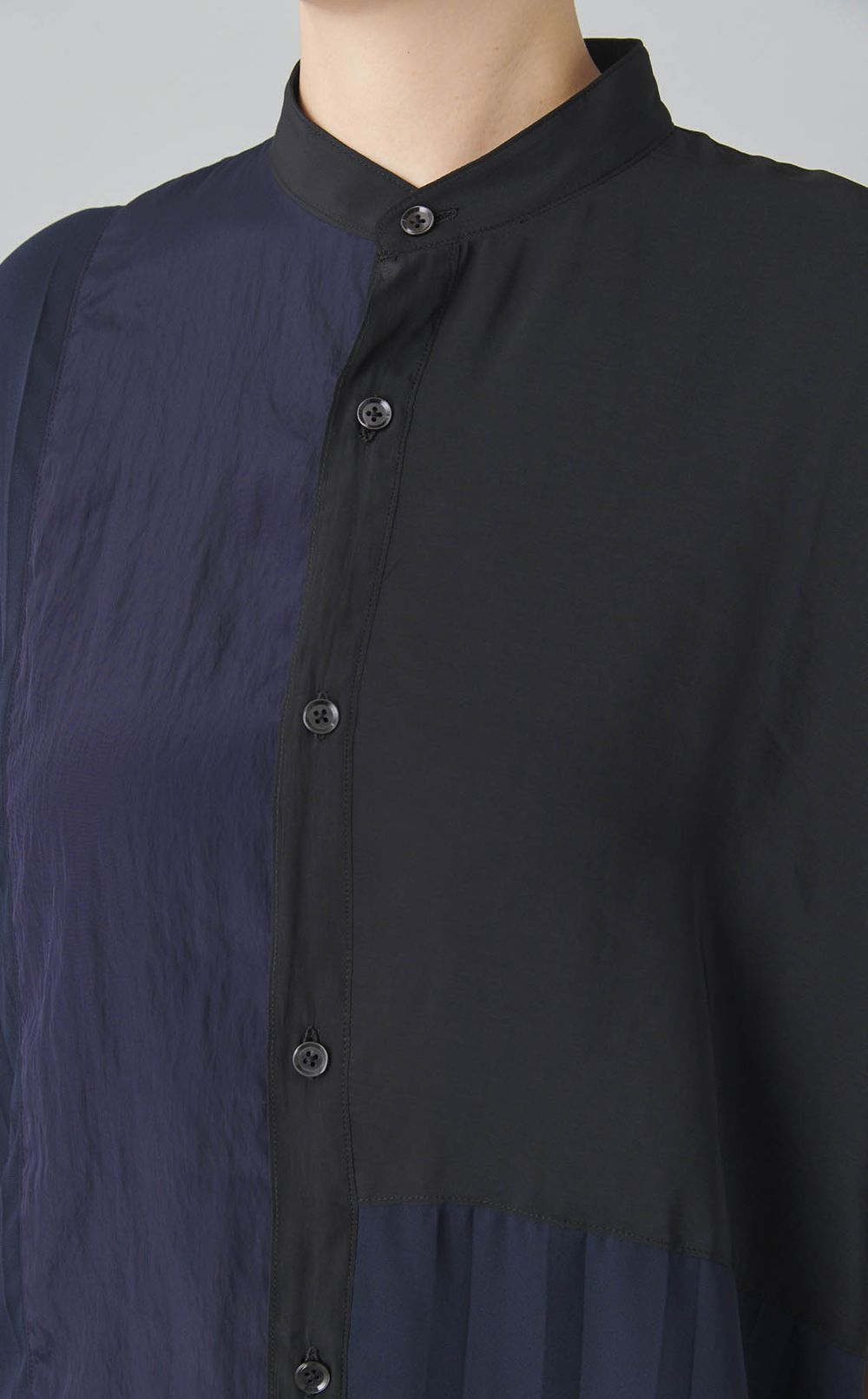 【reADdress】リメイクスタンドカラーシャツ