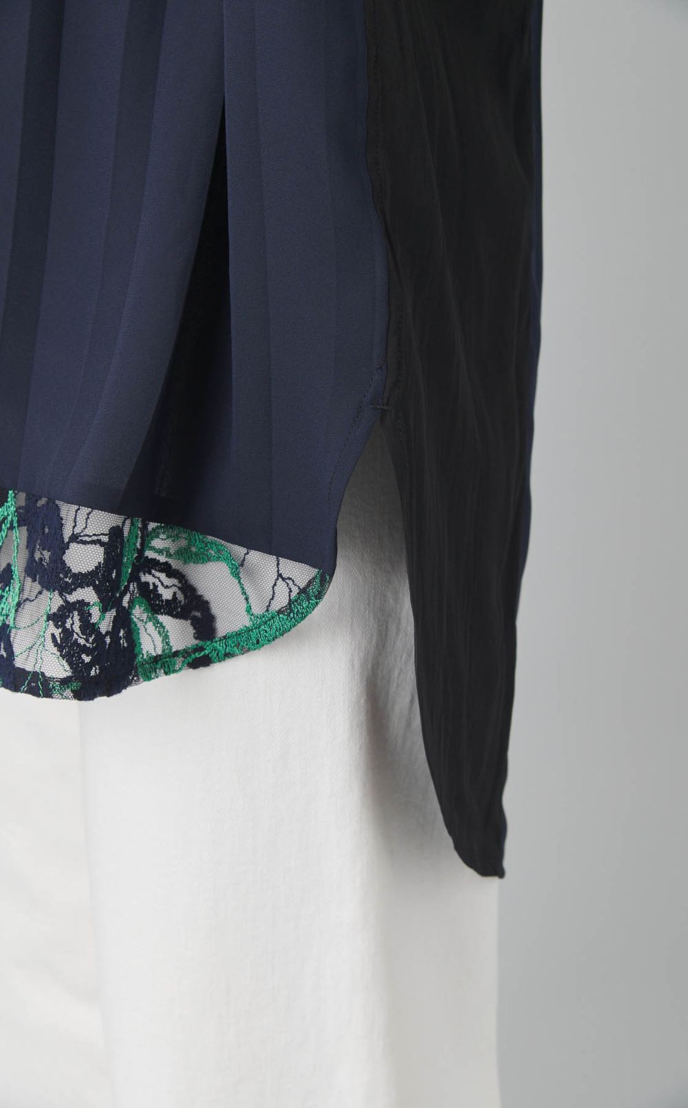 【reADdress】リメイクスタンドカラーシャツ