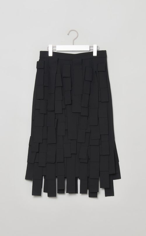 フリンジ Iラインスカート