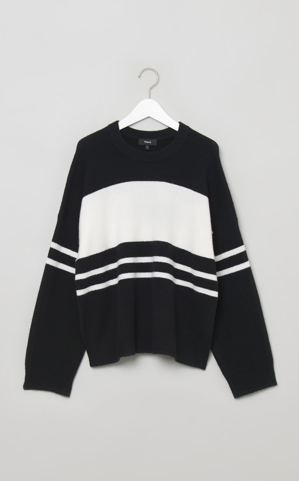 ランダムボーダーウールニット