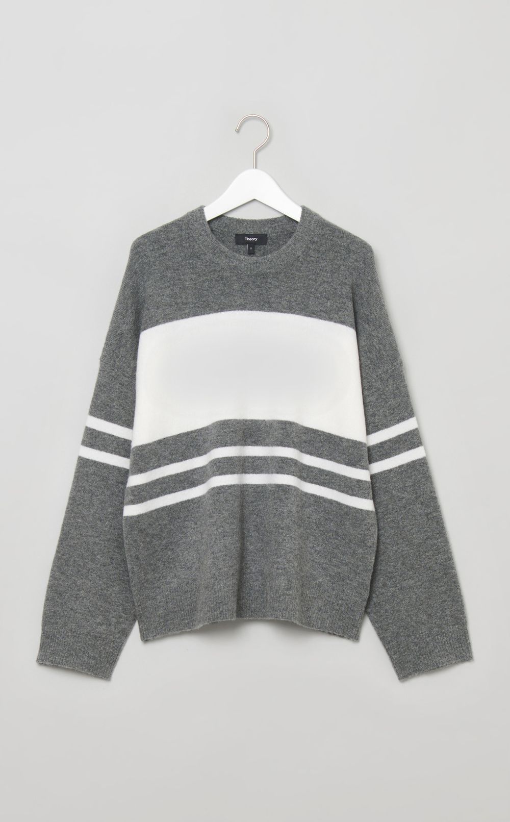 ランダムボーダーウールニット