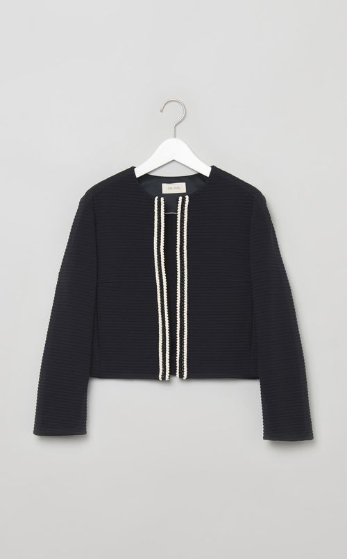 ジャージーノーカラージャケット