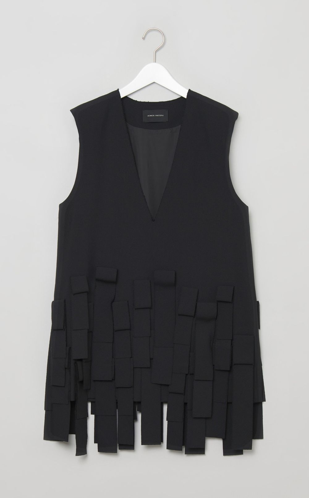 Vネックフリンジジレブラウス