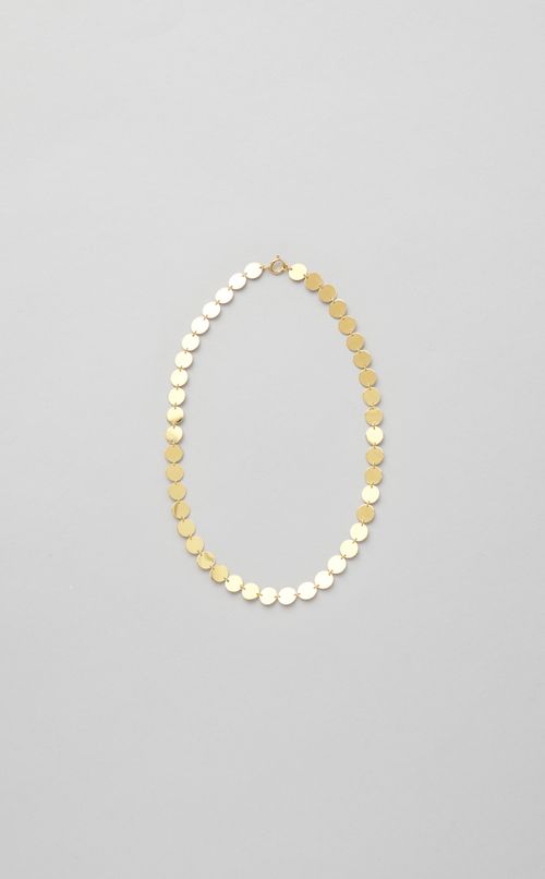 サークルプレートチェーンネックレス