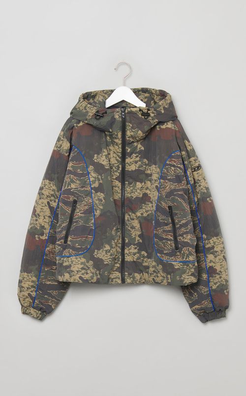 カモフラプリントブルゾン