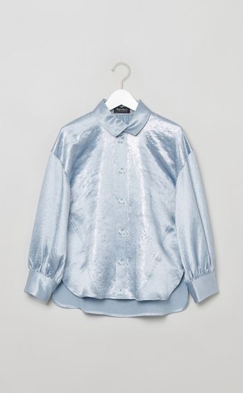 プリントミドルスリーブシャツ