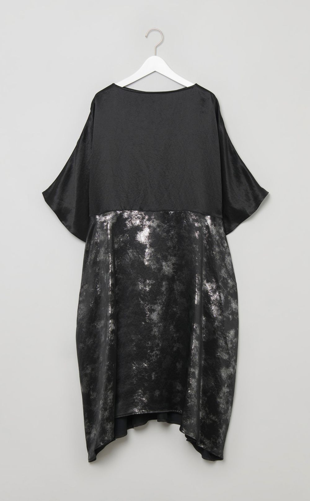 プリントドレープボリュームワンピース